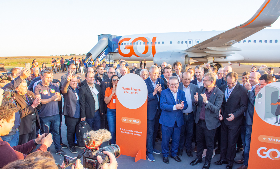 Pela primeira vez na região Boeing 737-800 da empresa Gol da início aos Voos com conexão são Paulo, Santo Ângelo 