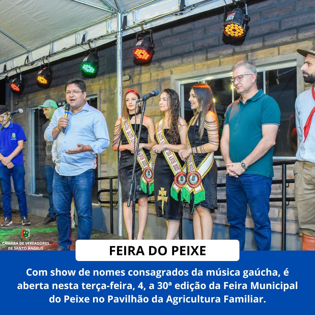 Aberta nesta terça-feira, 4, a 30ª edição da Feira Municipal do Peixe no Pavilhão da Agricultura Familiar