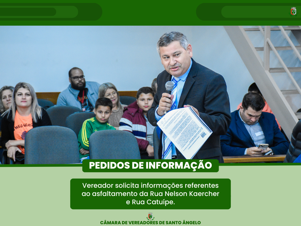 Confira as moções e pedidos de informação colocados em pauta na última segunda-feira