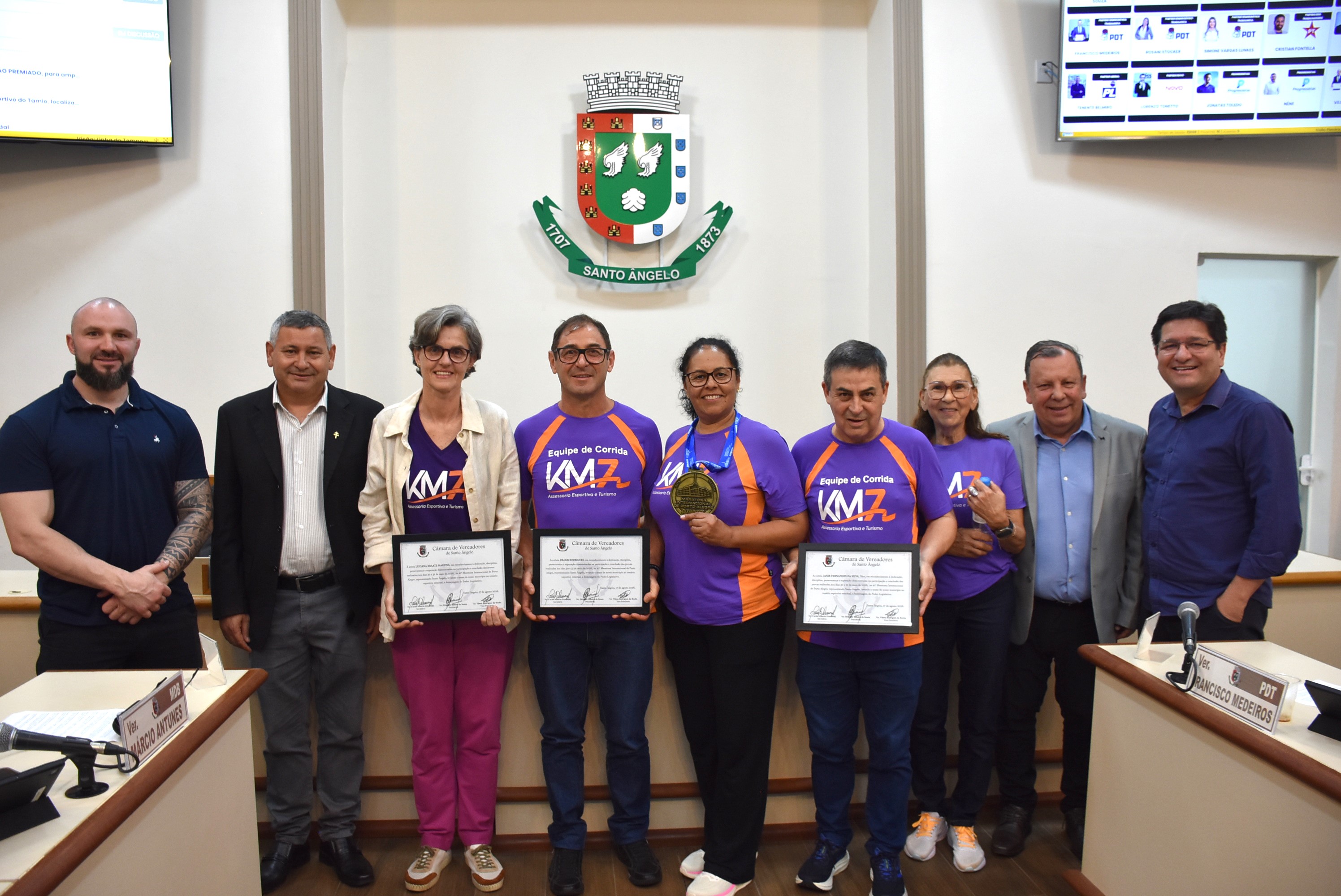Sessão especial marca homenagem à KM7 Assessoria Esportiva e Turismo