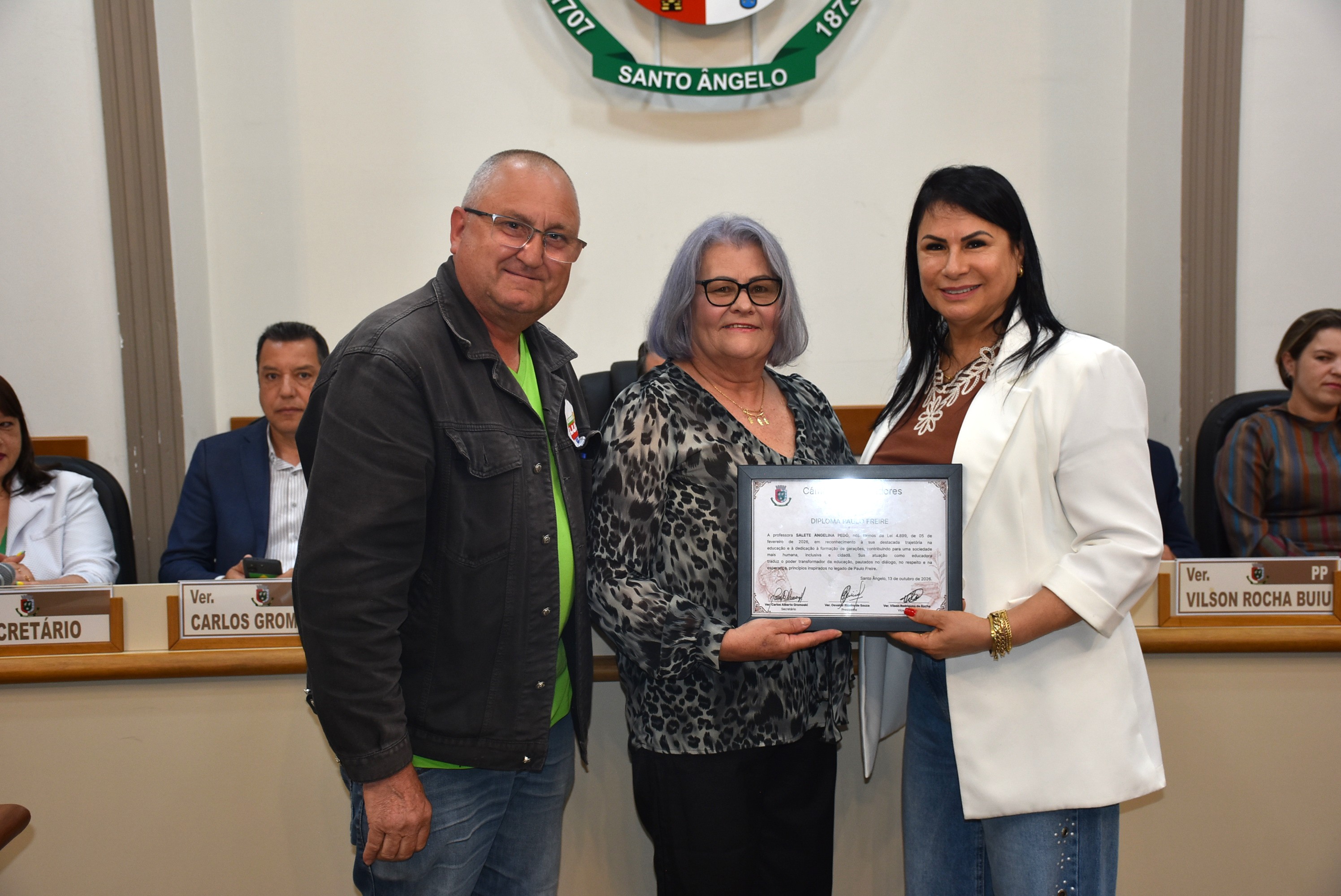 Câmara de Santo Ângelo realiza sessão solene em homenagem ao Dia do Professor