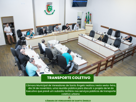 Imagem Destaque Transporte coletivo urbano em pauta no Legislativo