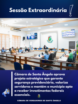 Imagem Destaque Sessão híbrida demonstra compromisso político da Câmara em garantir direitos e estabilidade administrativa