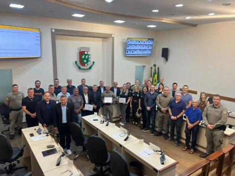 Imagem Destaque Legislativo presta homenagem a policiais civis e militares em sessão especial